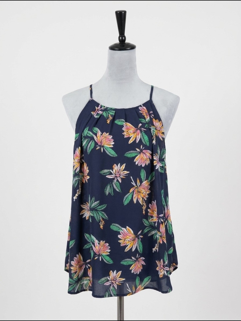 41 Hawthorn Navy Floral Halter Cami